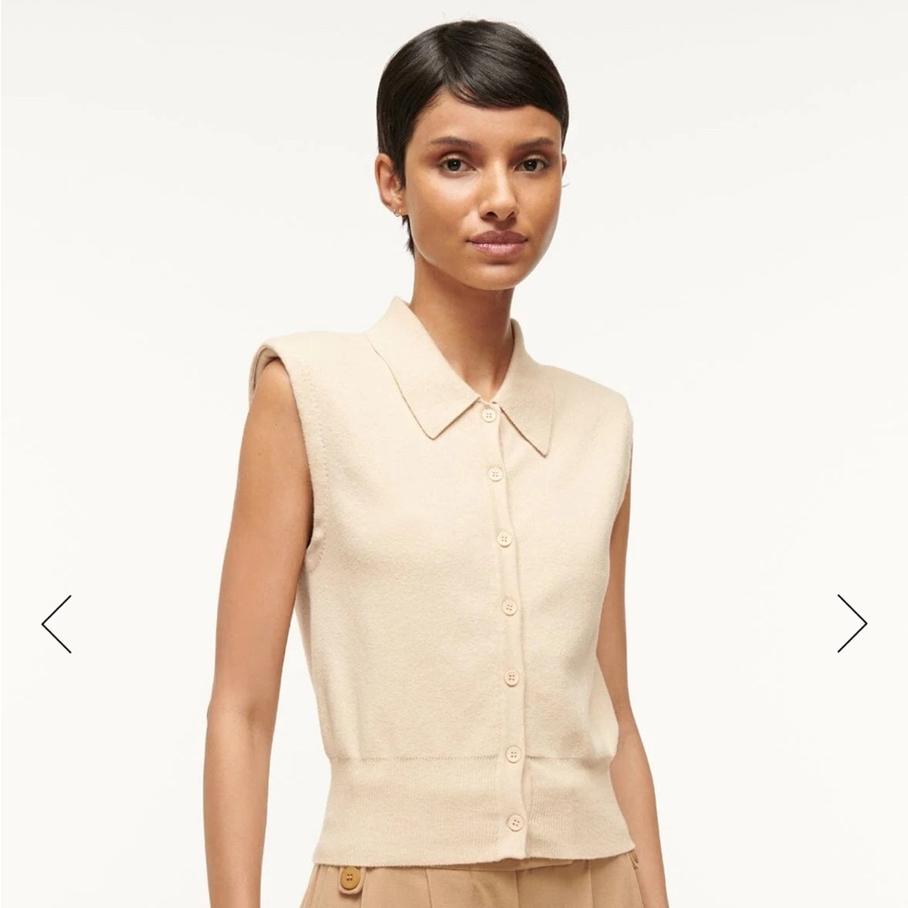 STAUD NOLA SWEATER CAMEL